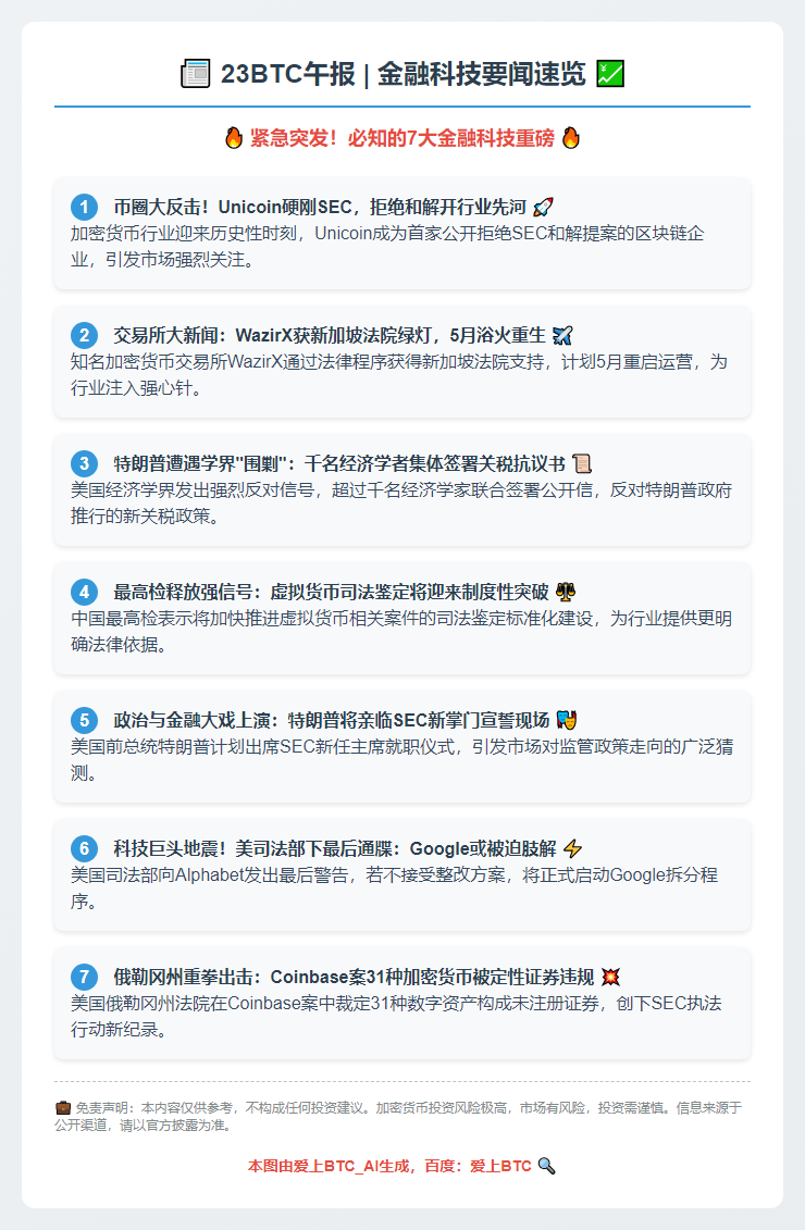 23btc午报 | 4月22日要闻速览