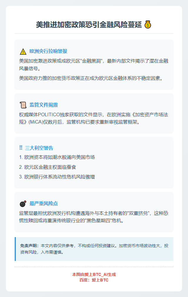 美推进加密政策恐引金融风险蔓延