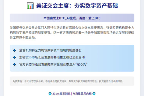 美证交会主席：夯实数字资产基础