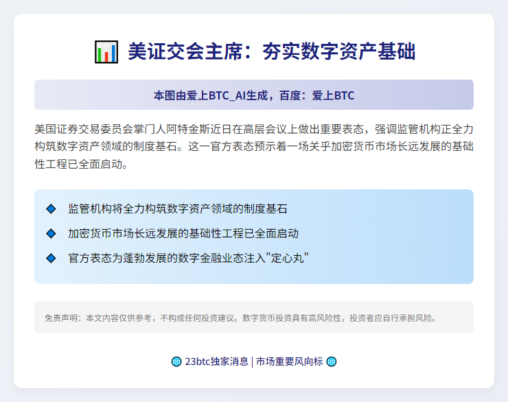 美证交会主席：夯实数字资产基础