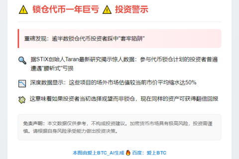 锁仓代币一年巨亏
