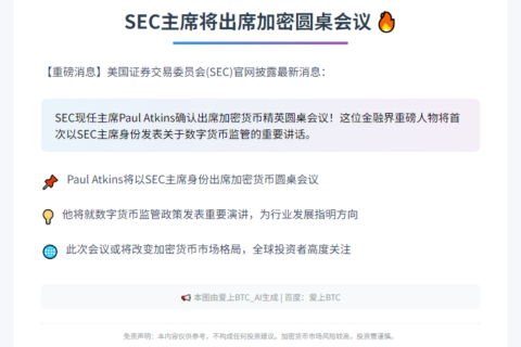 SEC主席将出席加密圆桌会议