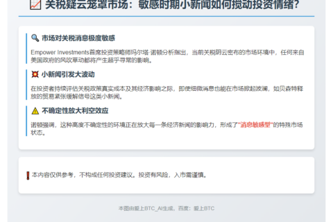 关税担忧下小新闻引大反响