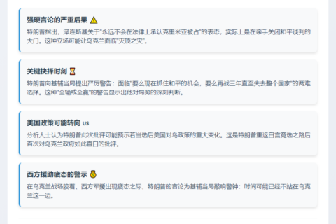 特朗普批泽连斯基言论有害和谈
