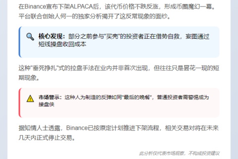 下架ALPACA后价格上涨或因买壳回本
