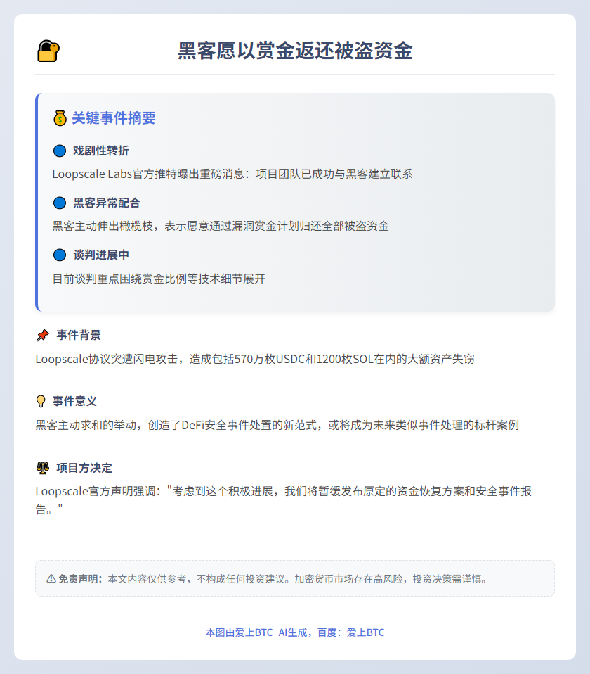 黑客愿以赏金返还被盗资金