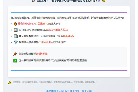 Strategy增持1.5万枚比特币