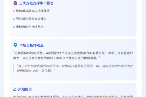 比特币或于2025年突破21万美元