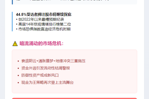 美国消费信心跌至新低，避险情绪高涨