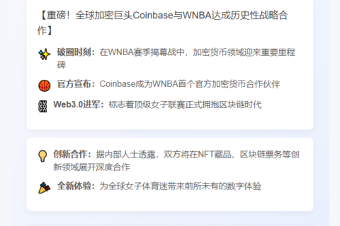 Coinbase联名WNBA合作
