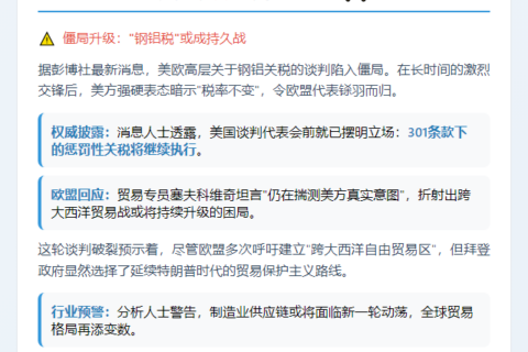美官员：多数关税或维持