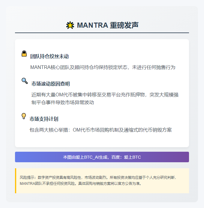 团队澄清无抛售，将启动回购销毁