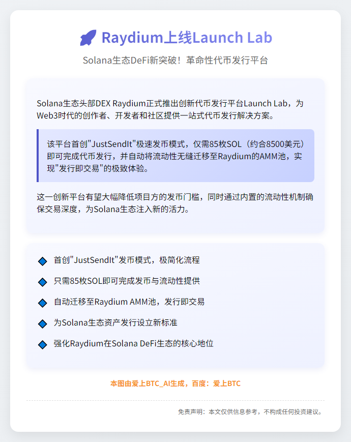 Raydium上线Launch Lab