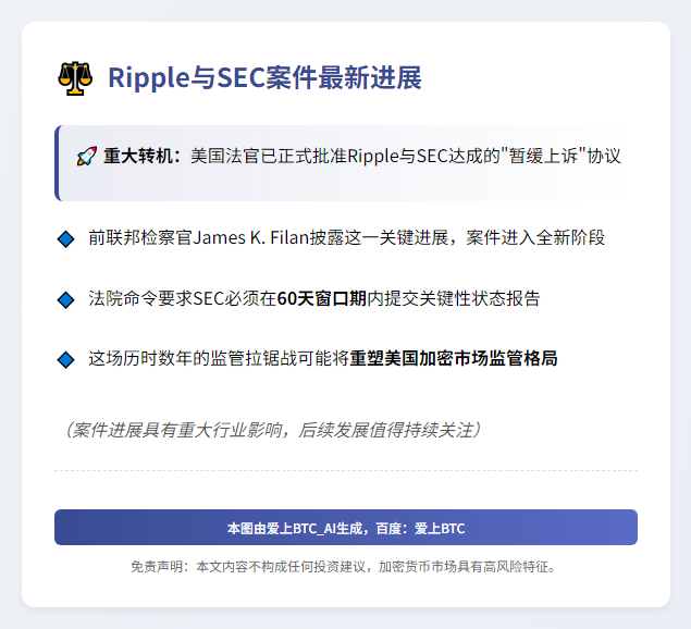Ripple与SEC暂缓上诉动议获批