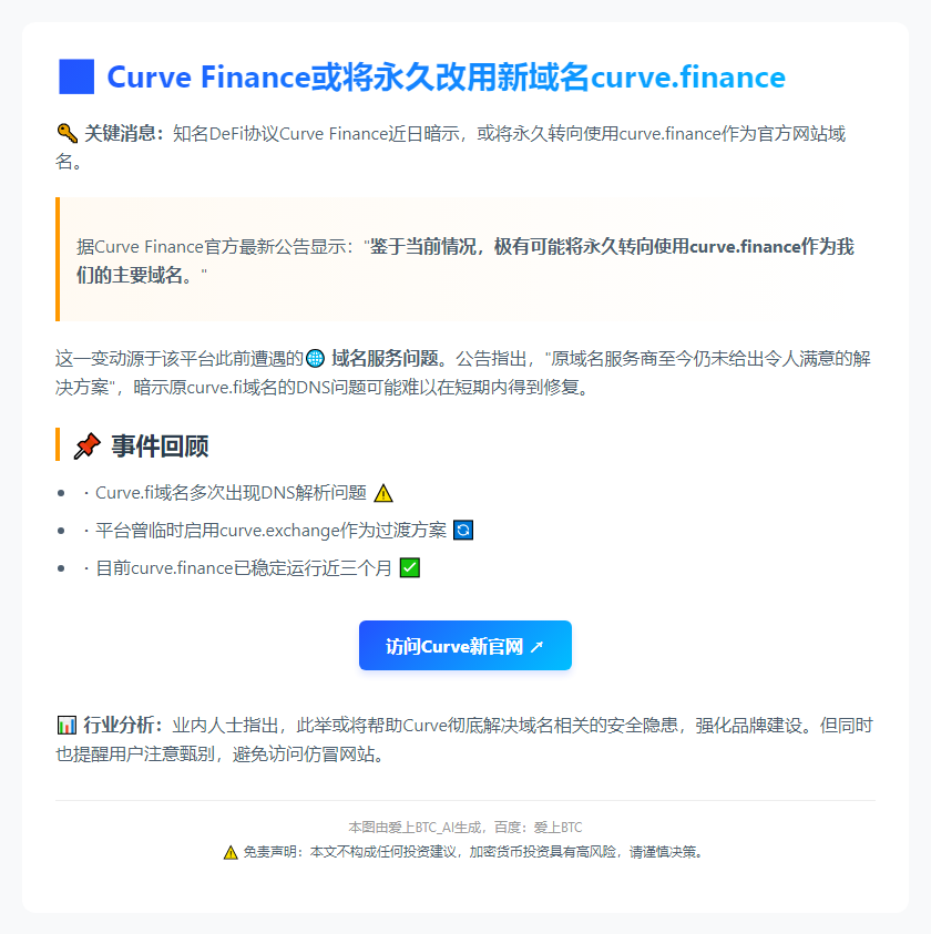 Curve或永久启用curve.finance