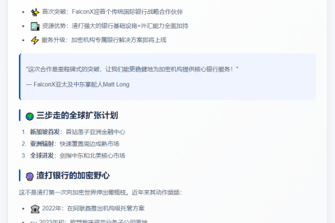 渣打携手FalconX为机构提供加密服务