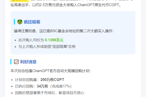 巨鲸地址再买2.5万美元CGPT