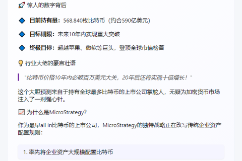 比特币百万美元路线：公司迈向全球市值第一