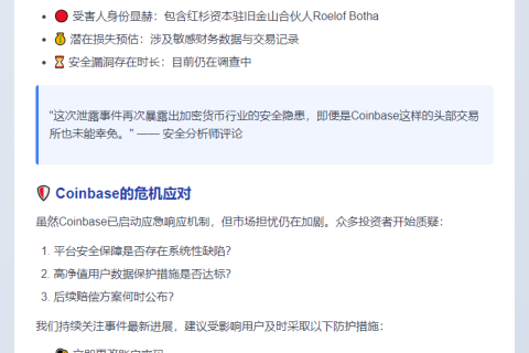 Coinbase数据泄露涉及红杉资本高管