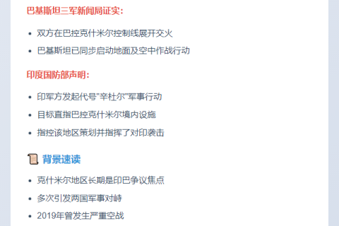 印巴在克什米尔交火