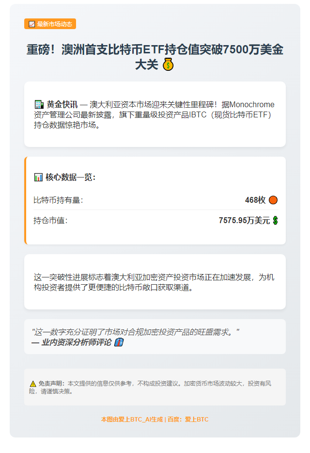 比特币持仓突破7500万