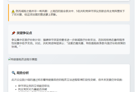 众议院通过特朗普减税案