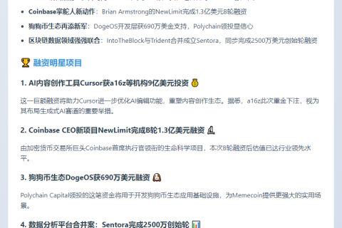 24小时融资快讯（5月7日）