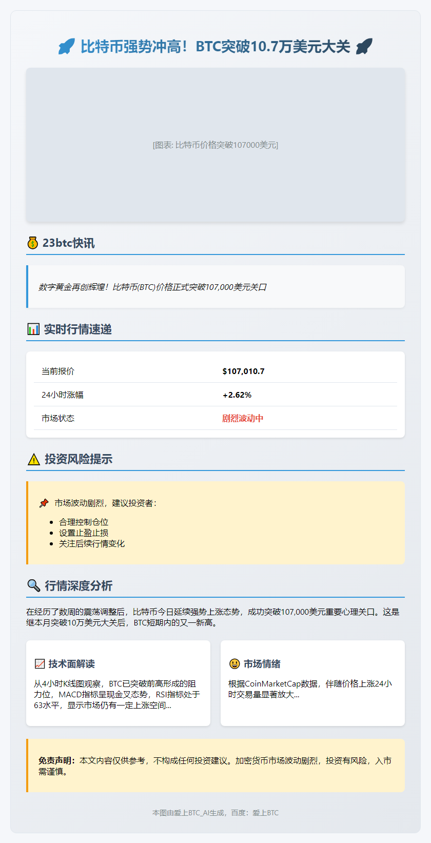 比特币创新高破10.7万