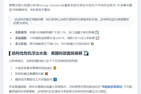 美债拍卖疲软拖累股债汇齐跌
