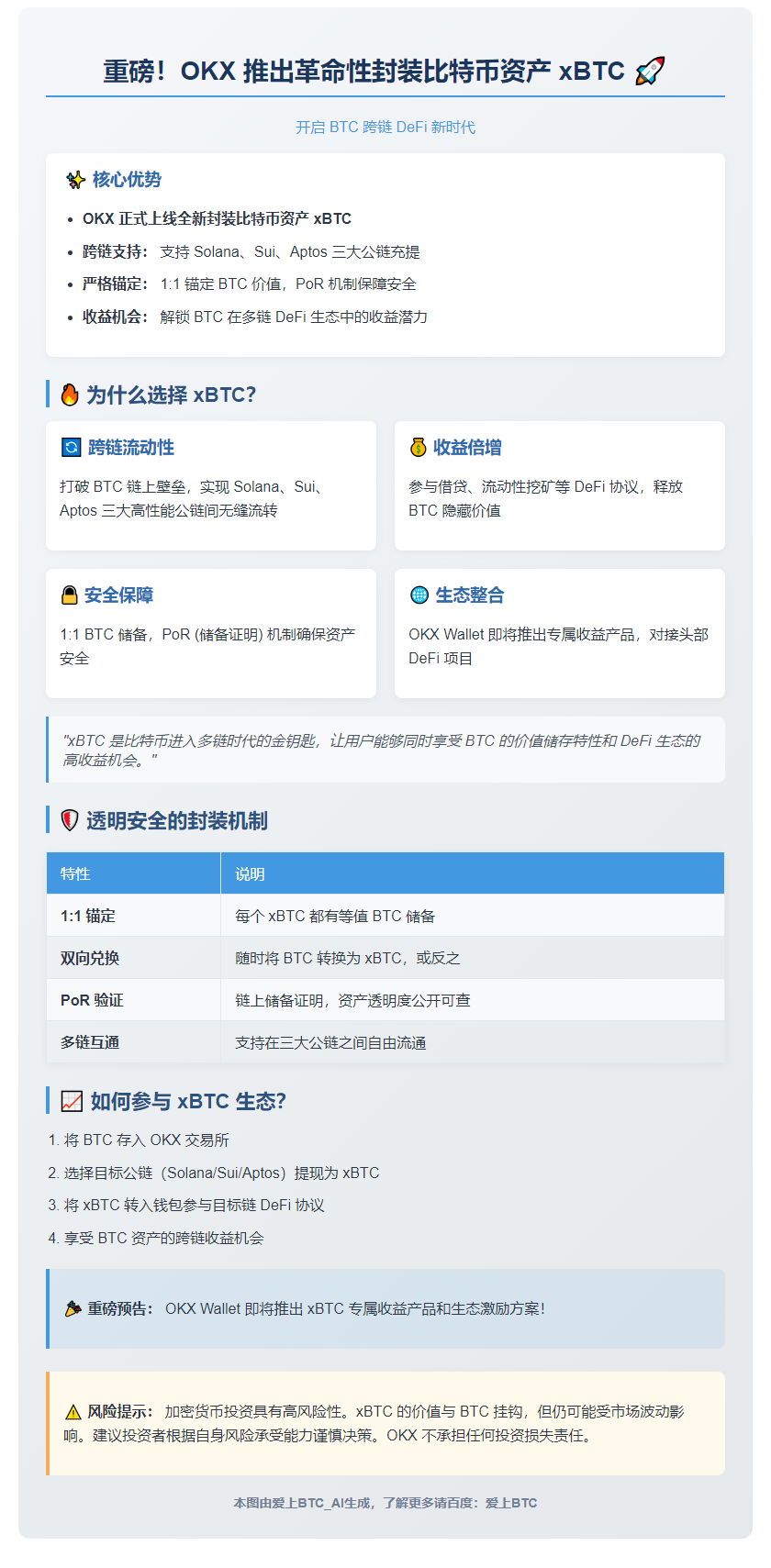 OKX上线xBTC，赋能BTC跨链流动与DeFi收益