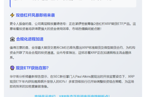首只XRP期货ETF今日登陆纳斯达克