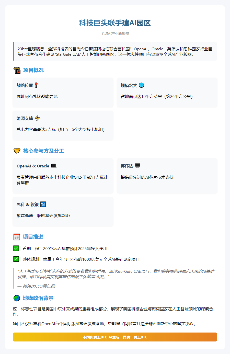 科技巨头联手建AI园区