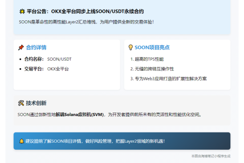 OKX上线SOON永续合约