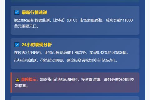 比特币破11.1万美元