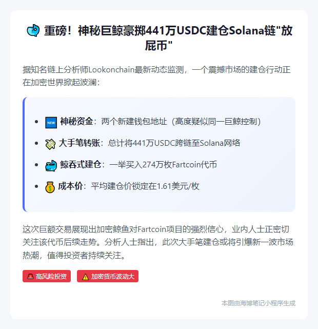 两新地址豪购274万枚Fartcoin