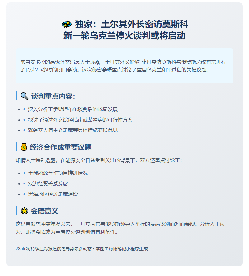 土外长与普京谈乌冲突