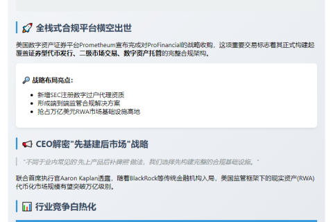 Prometheum收购SEC注册券商