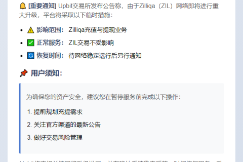 Upbit暂停Zilliqa充提服务