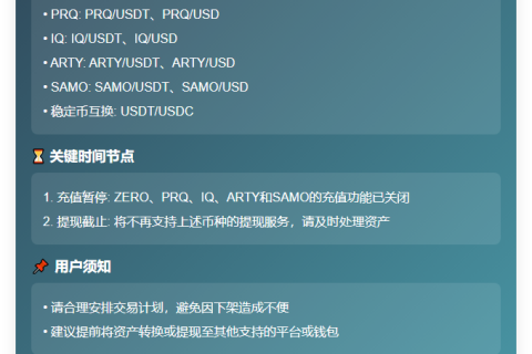OKX下架11币对