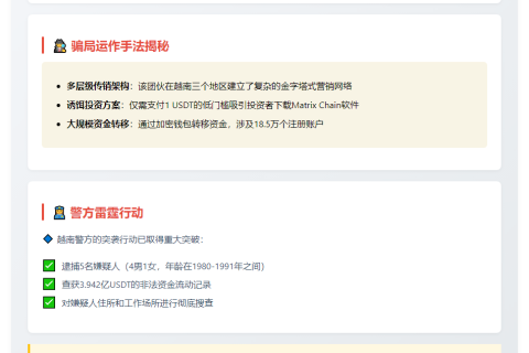 越南破获4亿美元加密骗局