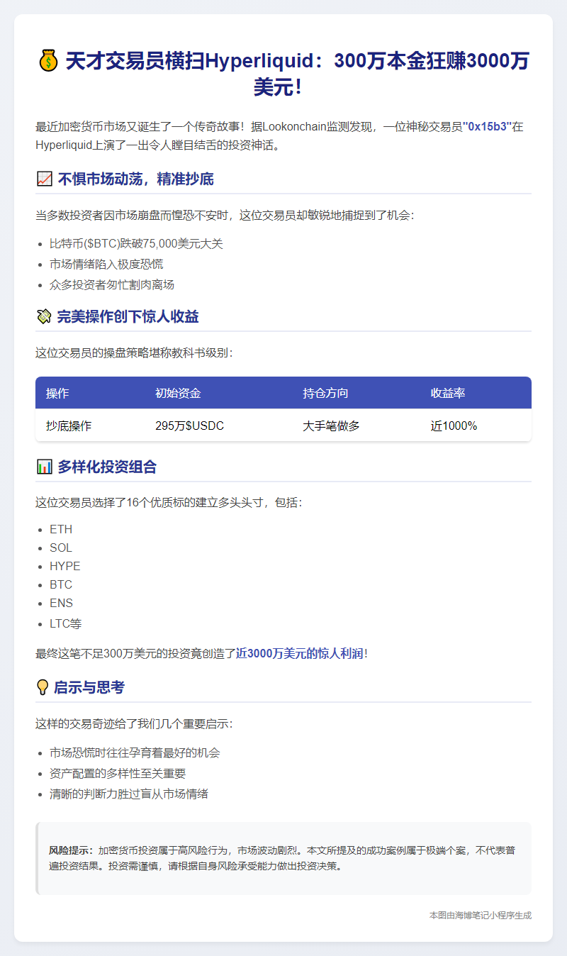 交易员2个月狂赚3000万