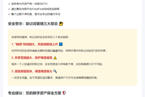 助记词私钥触网越久越易泄露