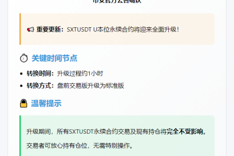 Binance上线SXT永续合约