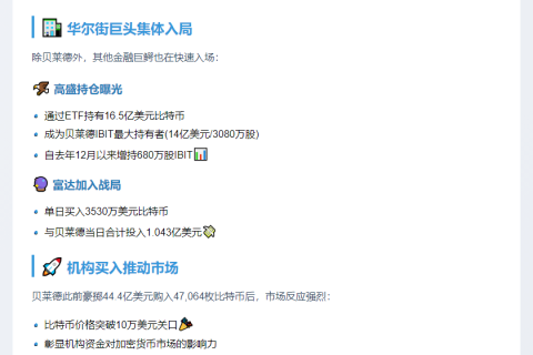 巨头抢购比特币，阿联酋入局