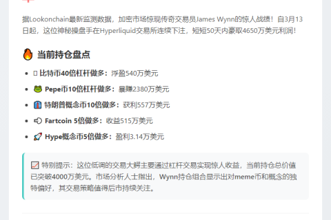 “交易员3周狂赚4650万美元”