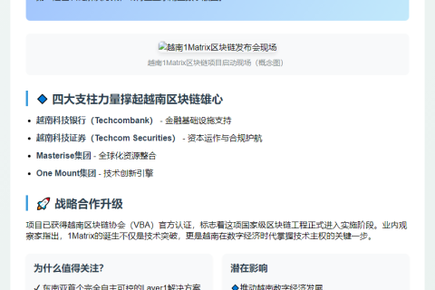 越南推1Matrix区块链捍卫数字主权