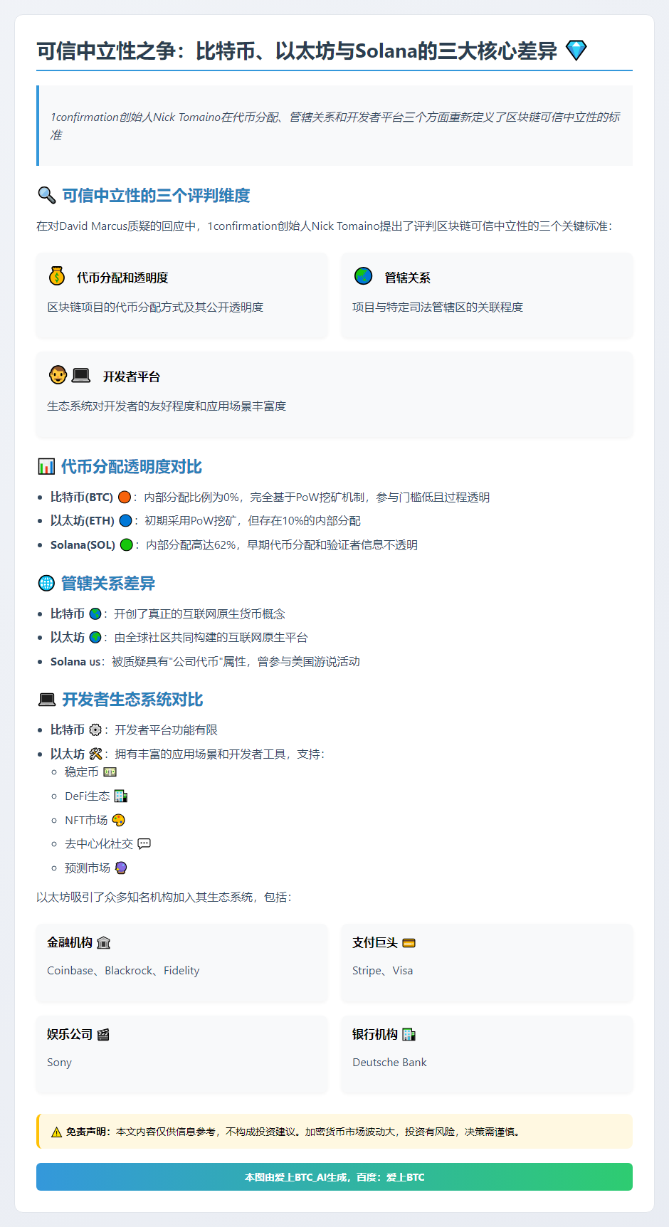 比特币可信中立性：代币分配、管辖与透明度
