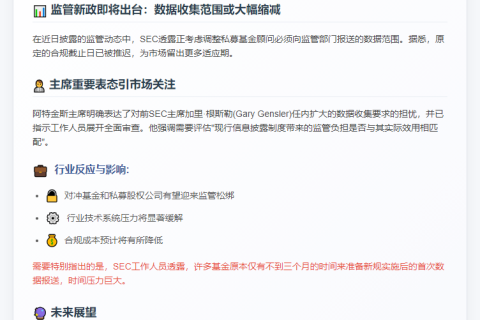 SEC拟限对冲基金数据上报范围