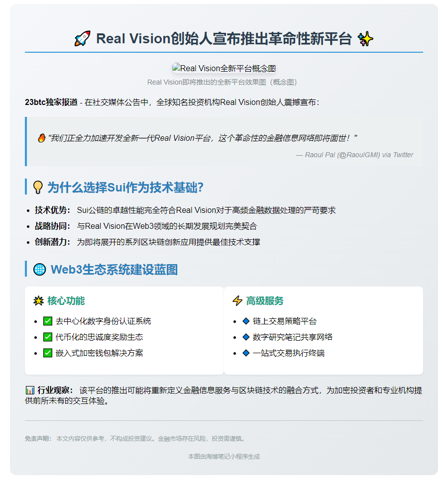 Real Vision 8月发布全新平台