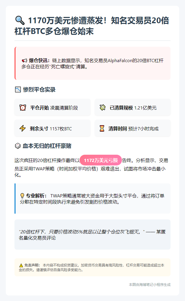 交易员Aguila Trades爆仓1170万美元